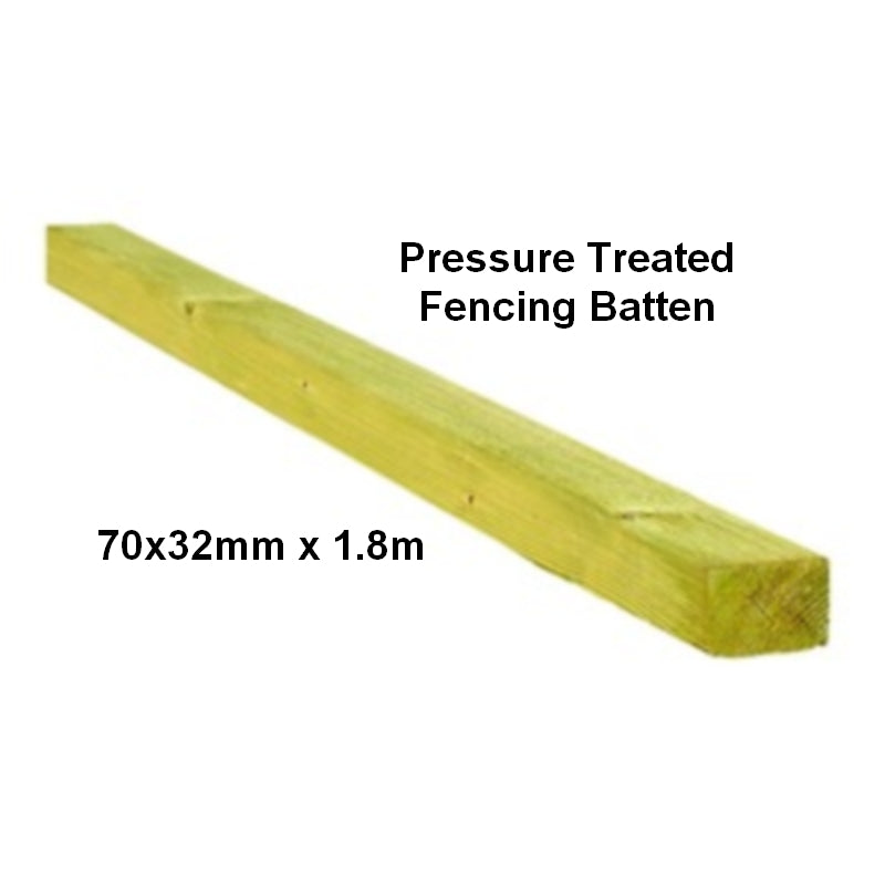 35x75 Treated Fencing Batten - 1.8mt