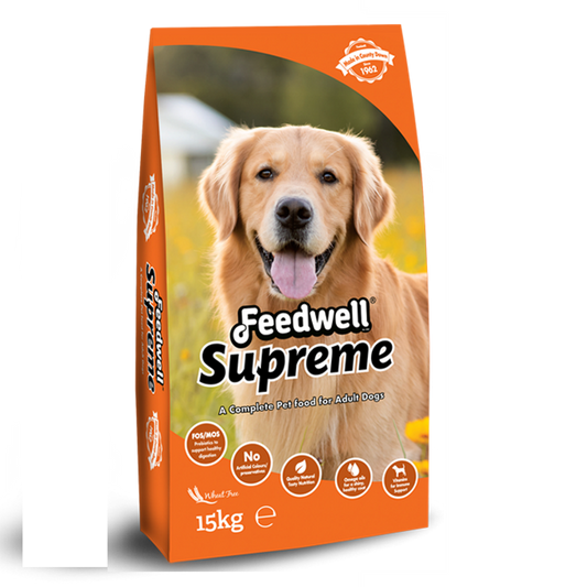 FEEDWELL SUPREME DOG FOOD 15KG