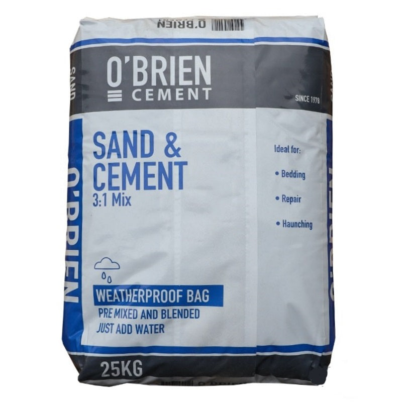 Sand & Cement 3:1 Mix 25kg – McCarthy’s Homevalue